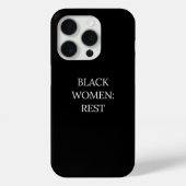 Coques Case-Mate iPhone Black Women Rest Phone Case (Verso)