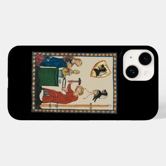Coques Case-Mate iPhone Blacksmith Forge Casque Art Médiéval (Verso (horizontal))