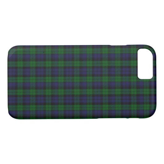 Coques Case-Mate iPhone Blackwatch Tartan (Dos (Horizontal))