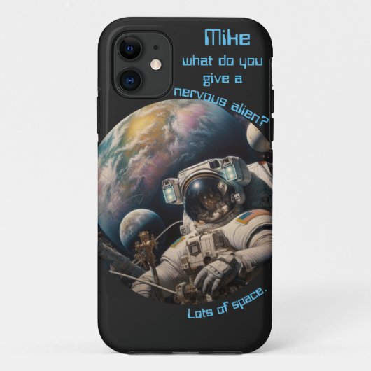 Coques Case-Mate iPhone Blague d'astronaute personnalisable (Dos)