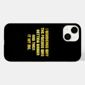 Coques Case-Mate iPhone Blague de frisbee drôle (Verso (horizontal))