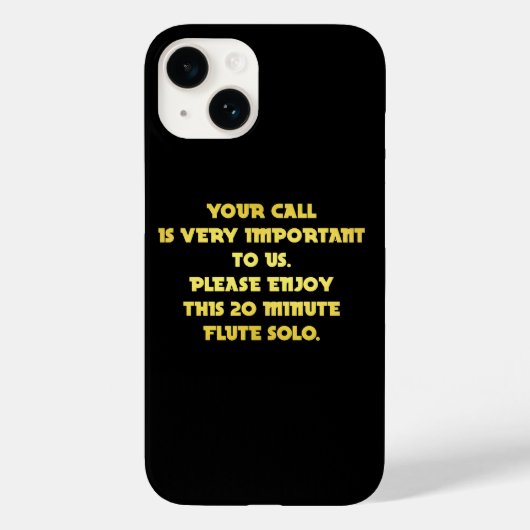 Coques Case-Mate iPhone Blague Téléphonique Amusante de Service Client (Verso)