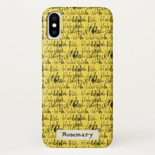 Coques Case-Mate iPhone Blah blah blah - mots dépourvus de sens conception (Dos)