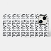 Coques Case-Mate iPhone BLAH BLAH BLAH noir et blanc Typographie (Verso (horizontal))