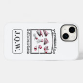 Coques Case-Mate iPhone Blanc Ajouter trois initiales Pyromaniaque Bibliot (Verso (horizontal))