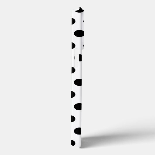 Coques Case-Mate iPhone Blanc avec points noirs - Choisir/Ajouter des coul (Verso / Droite)