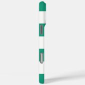 Coques Case-Mate iPhone Blanc bleu et Ancres vertes Aweigh (Verso / Droite)