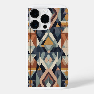 Coque Pour iPhone 14 Pro blanc brun et bleu noir