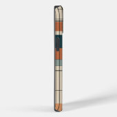 Coques Case-Mate iPhone blanc brun et bleu noir petites lignes (Verso / Droite)