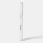 Coques Case-Mate iPhone Blanc cassé gris initiales monogramme simple minim (Verso / Droite)