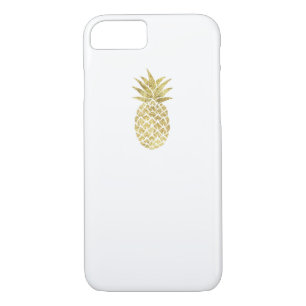 Coque Case-Mate Pour iPhone Blanc chic d'or de parties scintillantes de logo