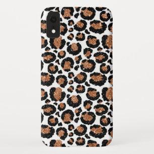 Case-Mate iPhone Case Blanc d'amusement et motif de guépard de feuille