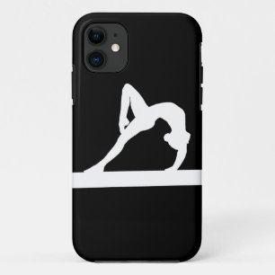 Coque Case-Mate Pour iPhone blanc de silhouette de gymnaste de l'iPhone 5 sur