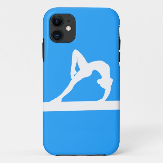 Coques Case-Mate iPhone blanc de silhouette de gymnaste de l'iPhone 5 sur (Dos)