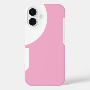Coques iPhone 16 Blanc élégant en forme de rose clair