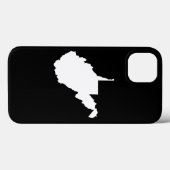Coques Case-Mate iPhone Blanc et Noir de Virginie Occidentale (Verso (horizontal))
