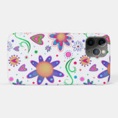 Coques Case-Mate iPhone Blanc Floral Amusants Motif Fille Inspirivée (Dos (Horizontal))