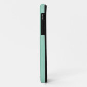 Coques Case-Mate iPhone Blanc Moderne Flocon de Neige Nordique sur Fond Ve (Dos/Gauche)
