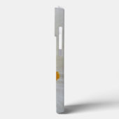 Coques Case-Mate iPhone Blanc N Orange Daffodique Personnalisé (Verso / Gauche)