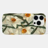 Coques Case-Mate iPhone Blanc Narcisse Floral Spring Botanique (Verso (horizontal))