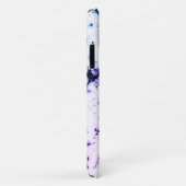 Coques Case-Mate iPhone Blanc Noir Bleu Violet Rose Marbre Peinture Éclabo (Dos/Droite)