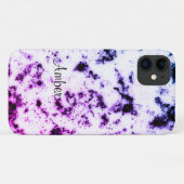 Coques Case-Mate iPhone Blanc Noir Bleu Violet Rose Marbre Peinture Éclabo (Dos (Horizontal))