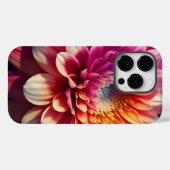 Coques Case-Mate iPhone Blanc Orange Jaune Rose Violet Bleu Dahlia Fleur (Verso (horizontal))