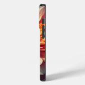 Coques Case-Mate iPhone Blanc Orange Jaune Rose Violet Bleu Dahlia Fleur (Verso / Gauche)