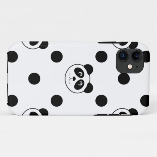 Coques Case-Mate iPhone blanc panda (Dos (Horizontal))