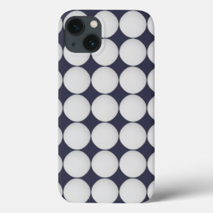 Etui iPhone 13 Blanc simple sur bleu minuit
