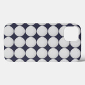 Coques Case-Mate iPhone Blanc simple sur bleu minuit (Verso (horizontal))