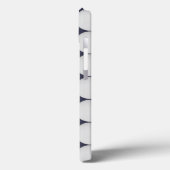 Coques Case-Mate iPhone Blanc simple sur bleu minuit (Verso / Gauche)