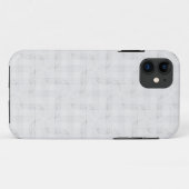 Coques Case-Mate iPhone Blanc solide texturé. (Dos (Horizontal))