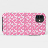 Coques Case-Mate iPhone Blanc sur floral rose (Dos (Horizontal))