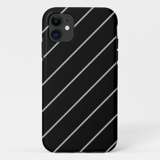 Coques Case-Mate iPhone Blanc sur noir (Dos)