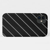 Coques Case-Mate iPhone Blanc sur noir (Dos (Horizontal))