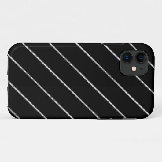 Coques Case-Mate iPhone Blanc sur noir (Dos (Horizontal))