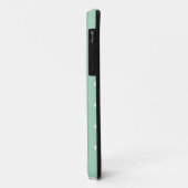 Coques Case-Mate iPhone Blanc sur Pois de menthe (Dos/Gauche)
