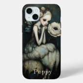 Coques Case-Mate iPhone Blanche Fée Gothique Fleur Personnalisée Whimsgoth (Verso)