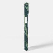 Coques Case-Mate iPhone Blancs De Neige Fleurs Sur Vert (Verso / Droite)
