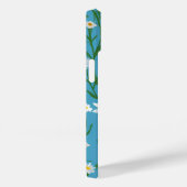 Coques Case-Mate iPhone Blancs D'Été Sur Aqua (Verso / Droite)