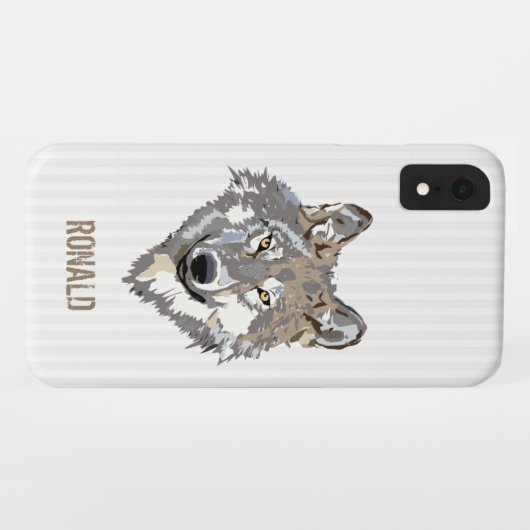Coques Case-Mate iPhone Blancs Et Loup (Dos (Horizontal))