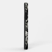 Coques Case-Mate iPhone Blancs mignons feuilles abstraits motifs (Dos/Droite)