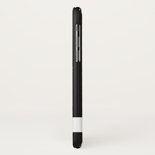 Coques Case-Mate iPhone Blancs Noir Élégant Botanique Tropical Branche (Dos/Gauche)