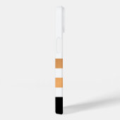 Coques Case-Mate iPhone Blancs noirs et dorés (Verso / Droite)