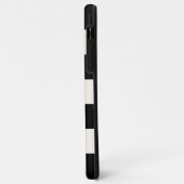 Coques Case-Mate iPhone Blancs noirs et lunettes avec nom (Dos/Gauche)