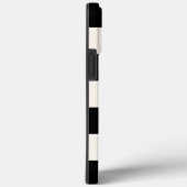 Coques Case-Mate iPhone Blancs noirs et lunettes avec nom (Verso / Droite)