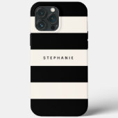 Coques Case-Mate iPhone Blancs noirs et lunettes avec nom (Verso)
