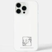 Coques Case-Mate iPhone Blason Botanique | Monogramme Intemporel  (Verso)