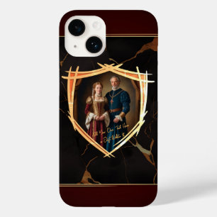 Coque Pour iPhone 14 Blason de Chevalier Cadeau Médiéval Ancien Style
